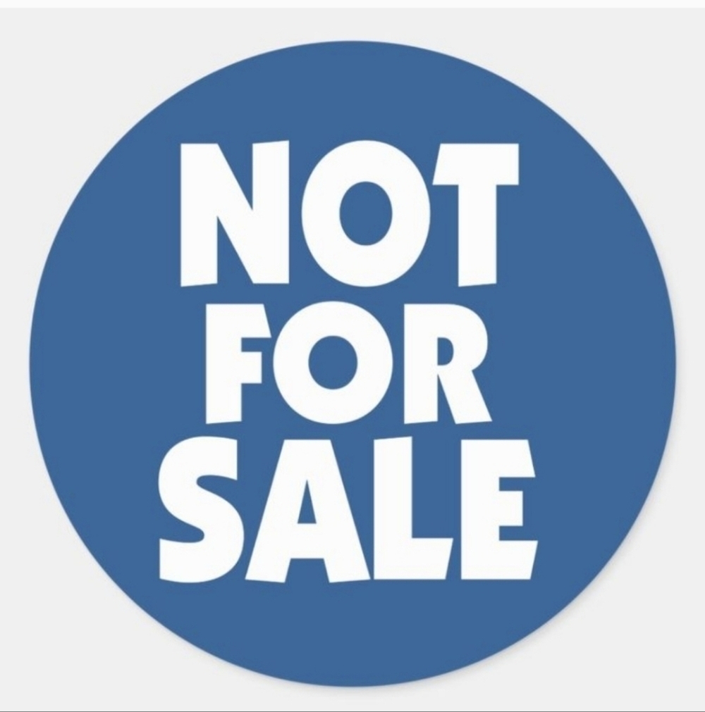 NOT FOR SALE